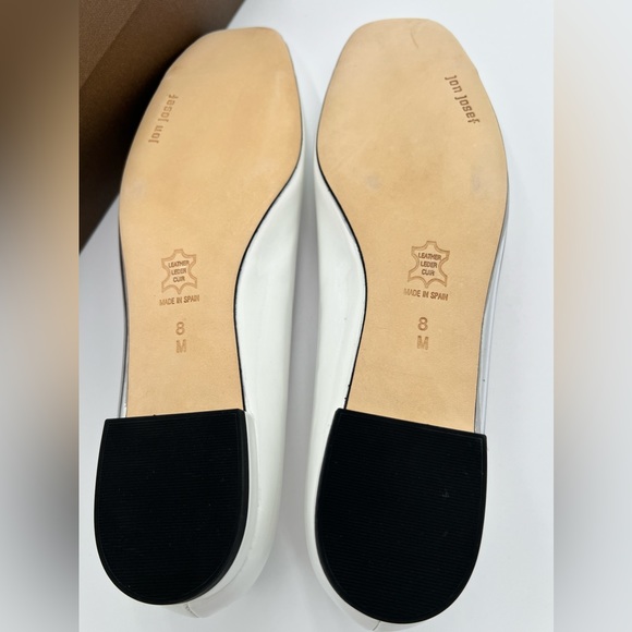 Jon Joseph - Punk White Patent Flats - Picture 7 of 8